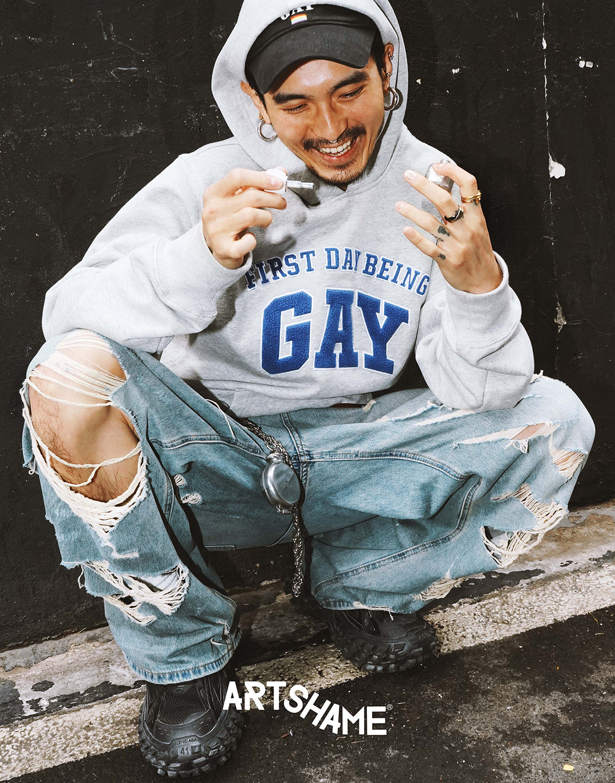 First day being gay or Last day being straight Hoodie