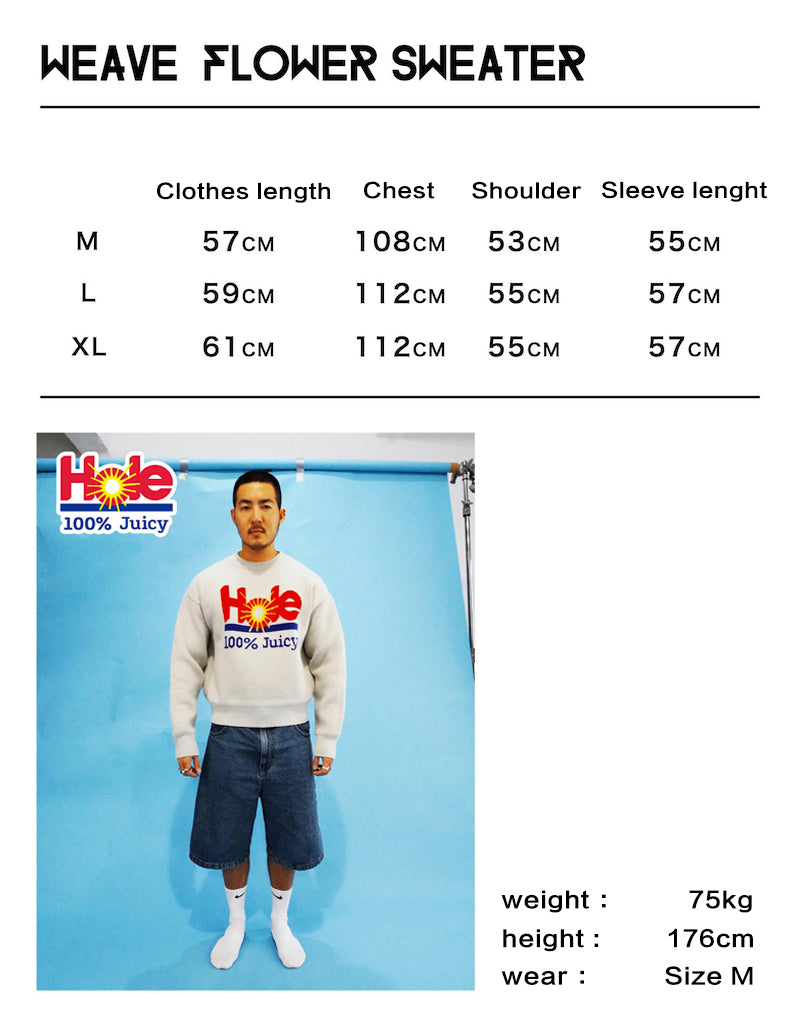 Hole 100% Juicy Wool Sweater