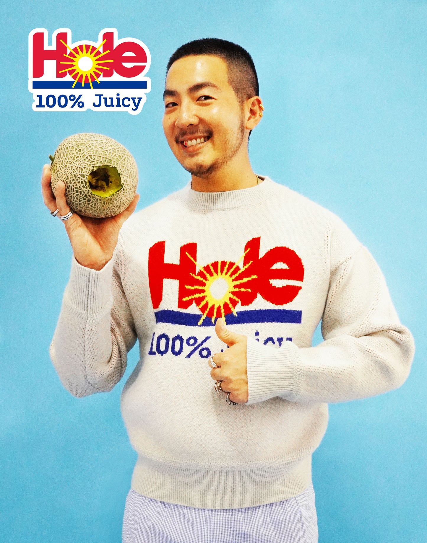 Hole 100% Juicy Wool Sweater