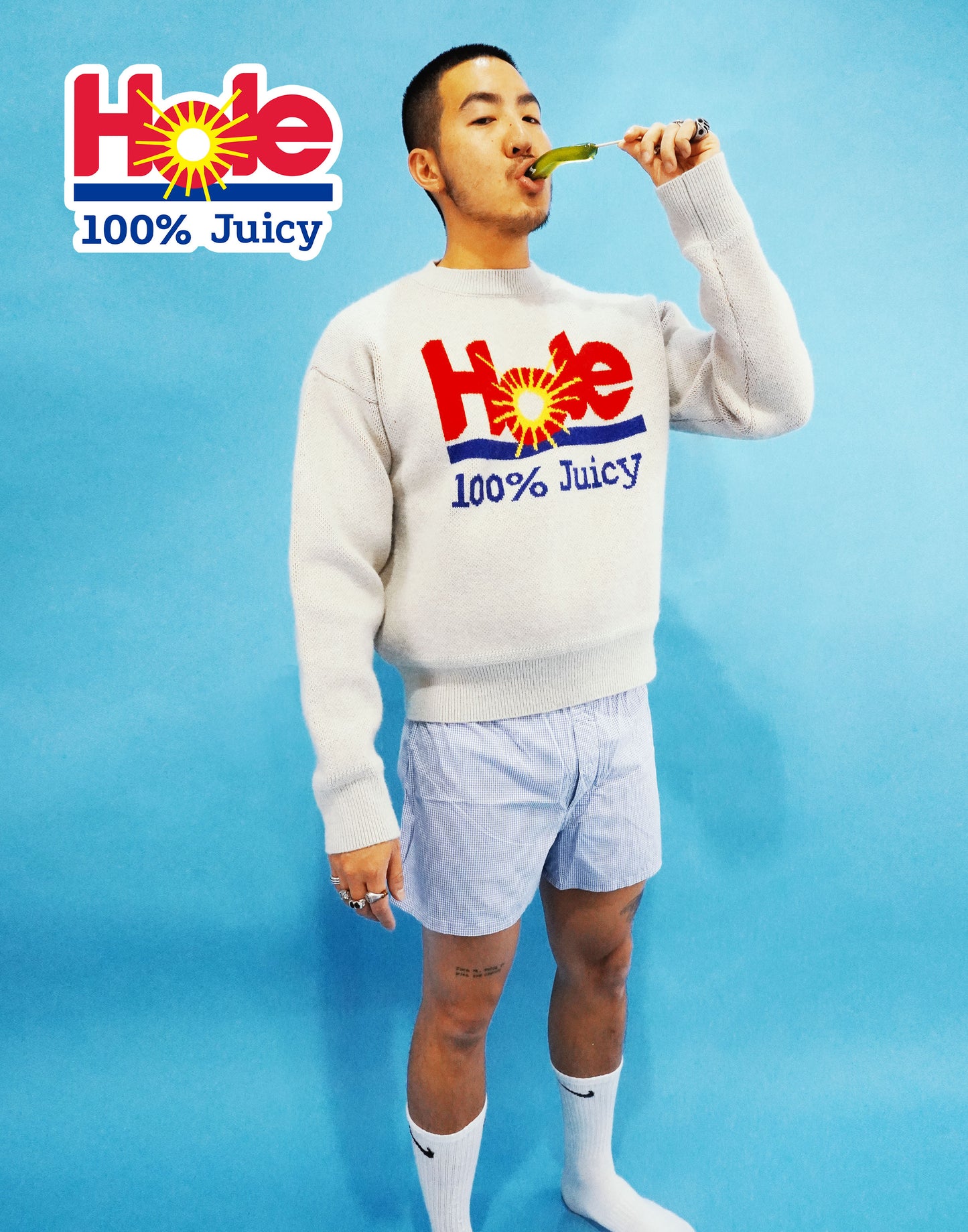 Hole 100% Juicy Wool Sweater