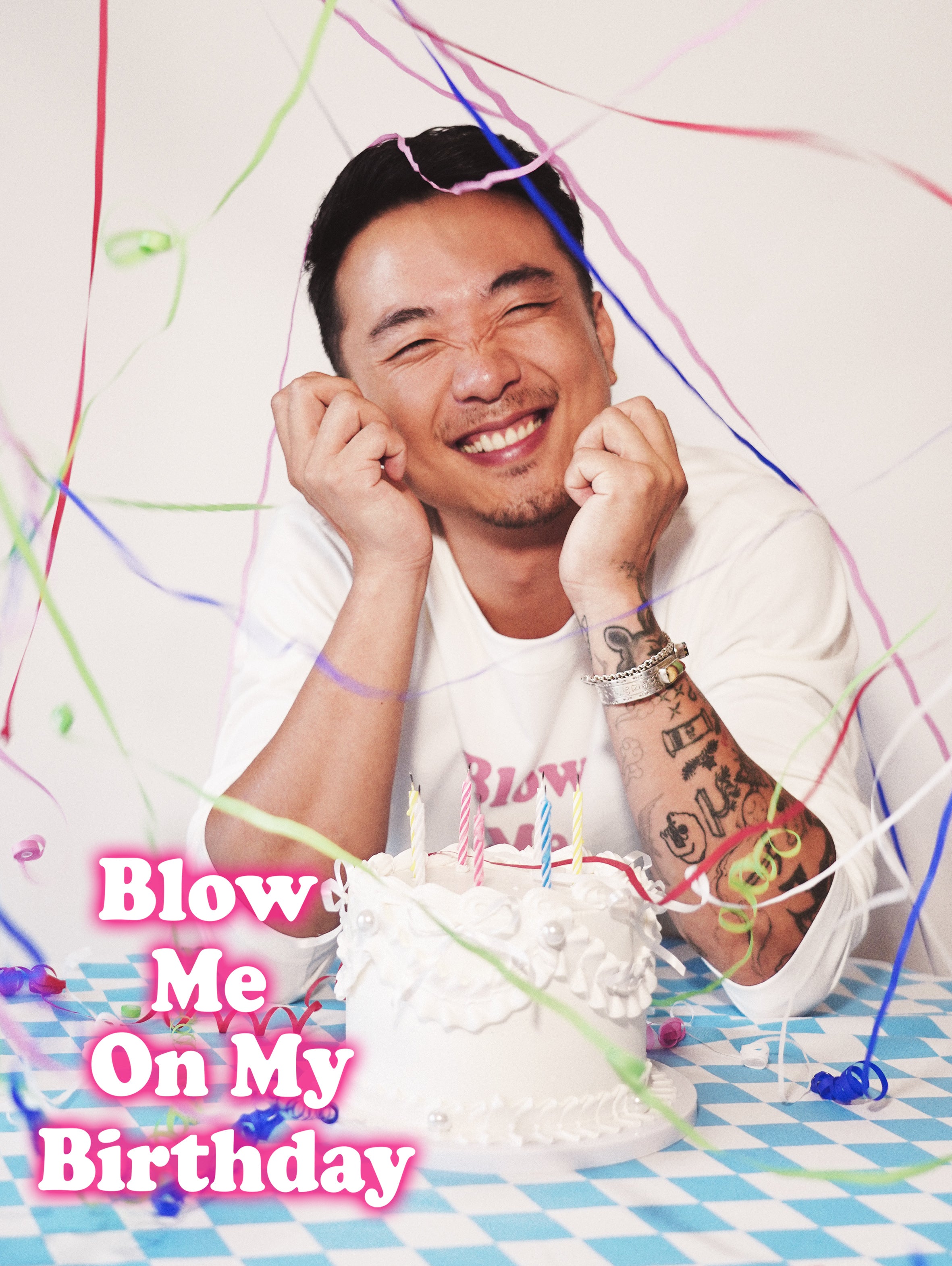 Maglietta Uomo 'Blow Me!' Con Palloncino – Blu Navy, Taglia XL – Fruit Of The Loom