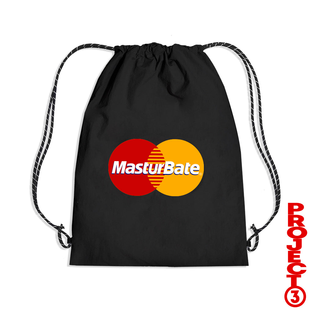 Masturbate drawstring bag