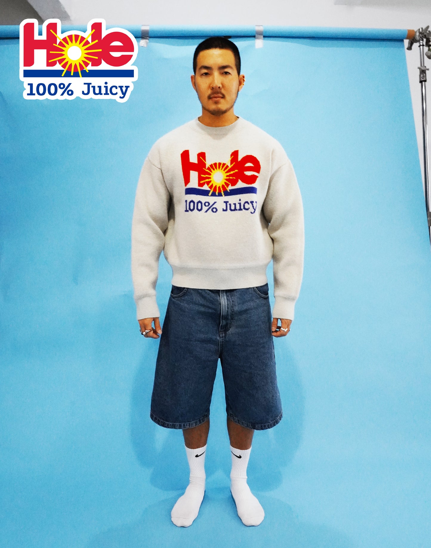 Hole 100% Juicy Wool Sweater